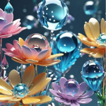 Fleurs bulles